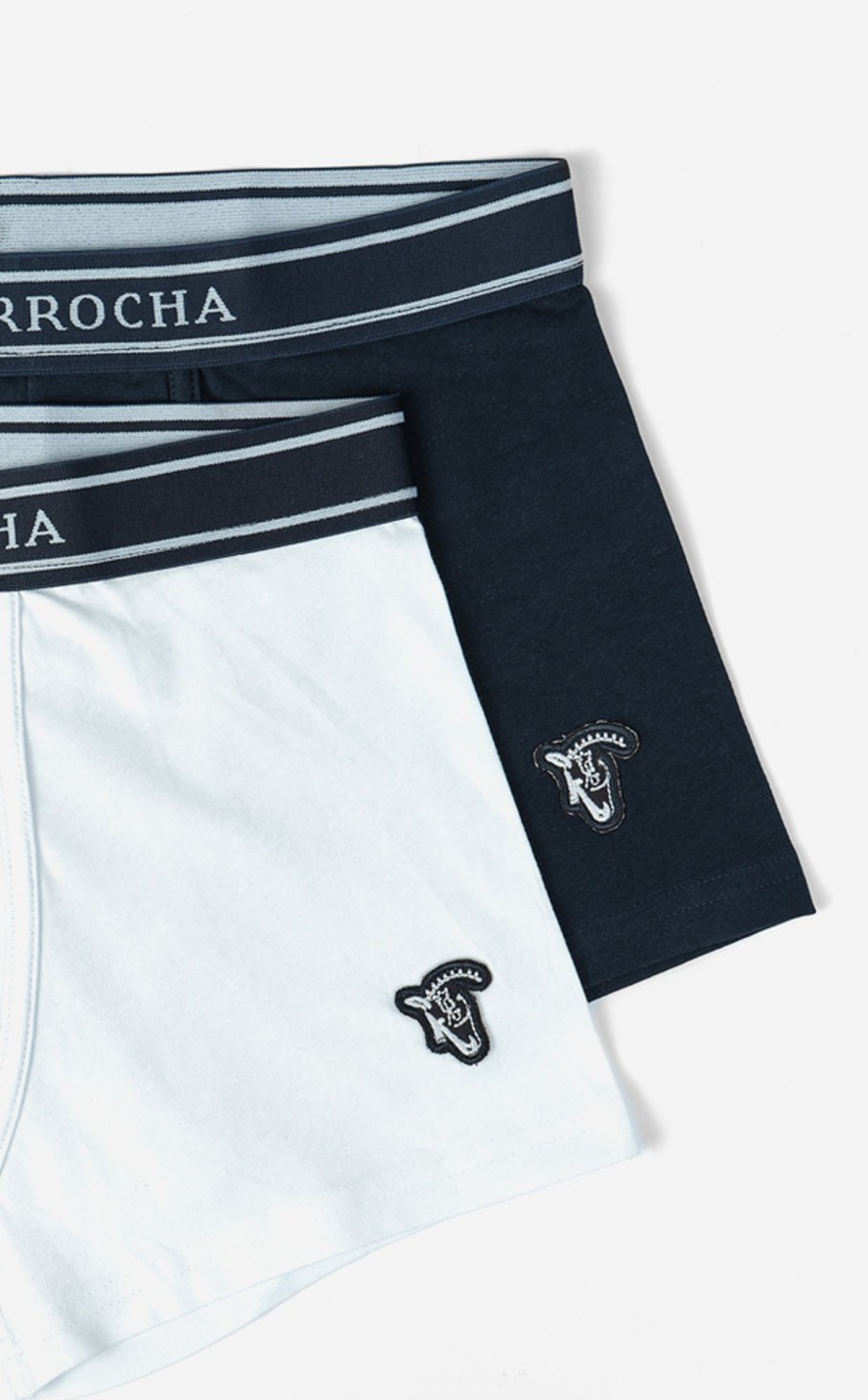 Ropa Interior Y Calcetines | La Garrocha Pack Boxer Liso | Marino + Blanco