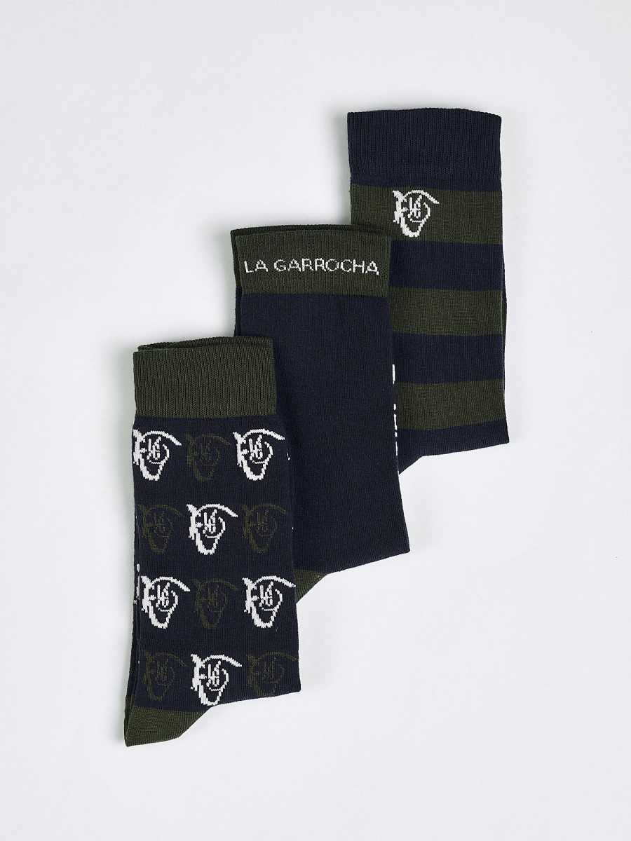 Ropa Interior Y Calcetines | La Garrocha Pack 3 Calcetines Brand