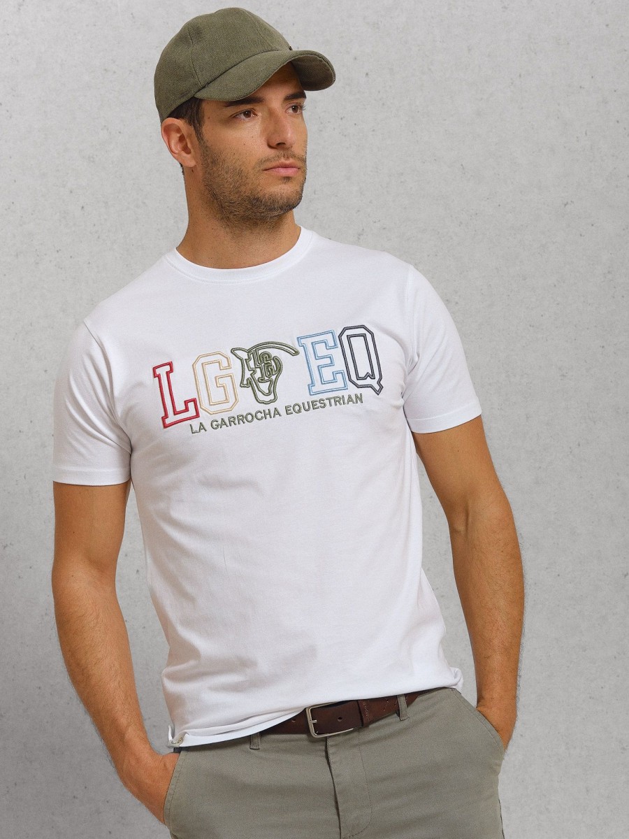 Camisetas | La Garrocha Camiseta Letters | Blanco