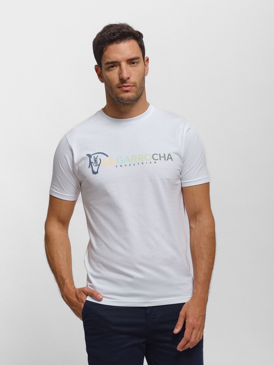 Camisetas | La Garrocha Camiseta Equestrian | Blanco