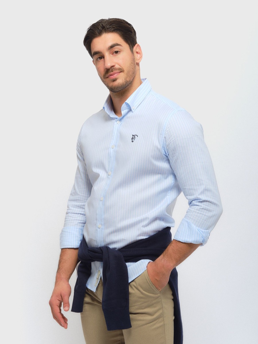 Camisas | La Garrocha Camisa Calabria Mini Oxford | Celeste