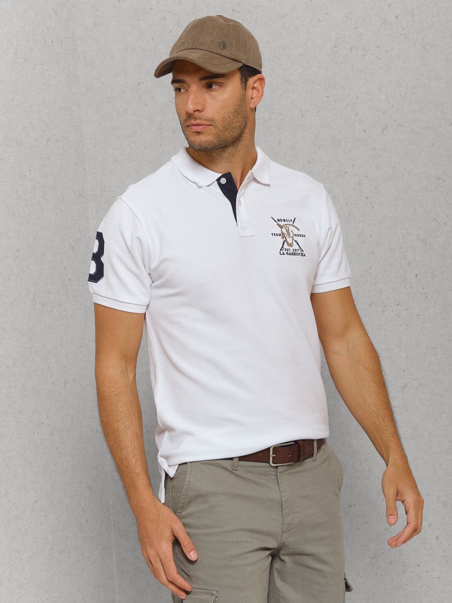 Polos | La Garrocha Polo Numero | Blanco