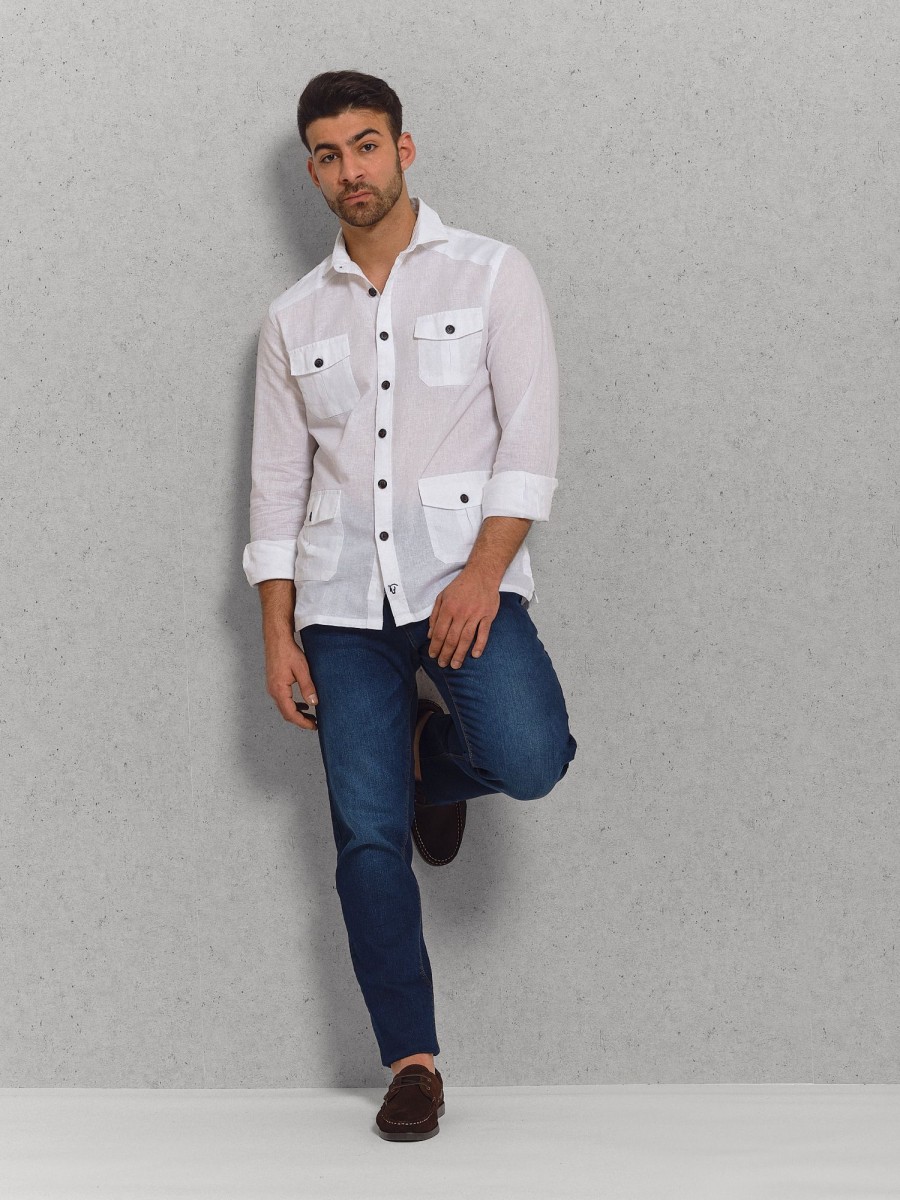 Camisas | La Garrocha Camisa Guayabera | Blanco