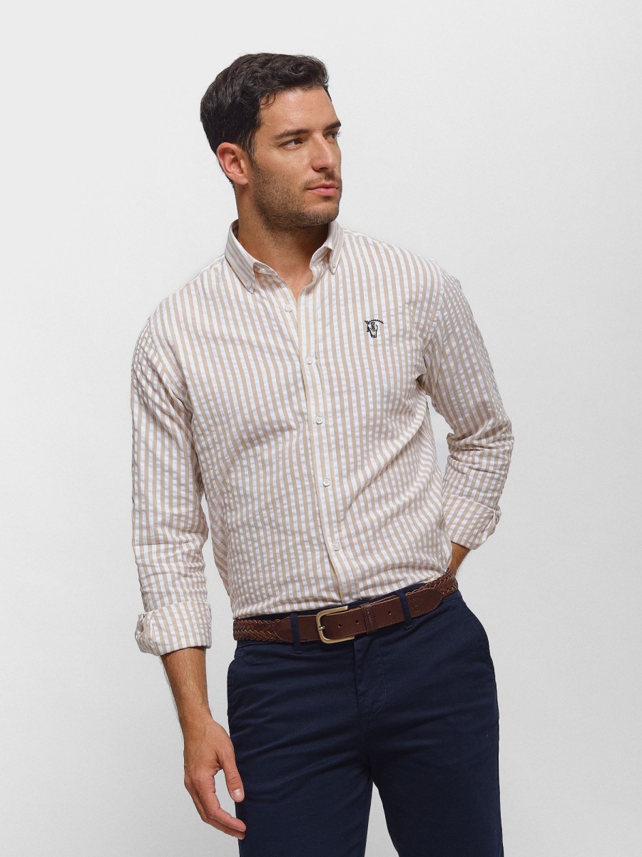 Camisas | La Garrocha Camisa Amalfi | Camel