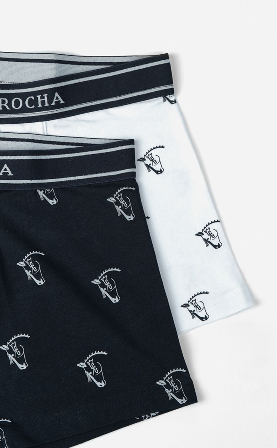 Ropa Interior Y Calcetines | La Garrocha Pack Boxer Brand | Marino + Blanco