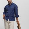 Camisas | La Garrocha Camisa Guayabera | Marino