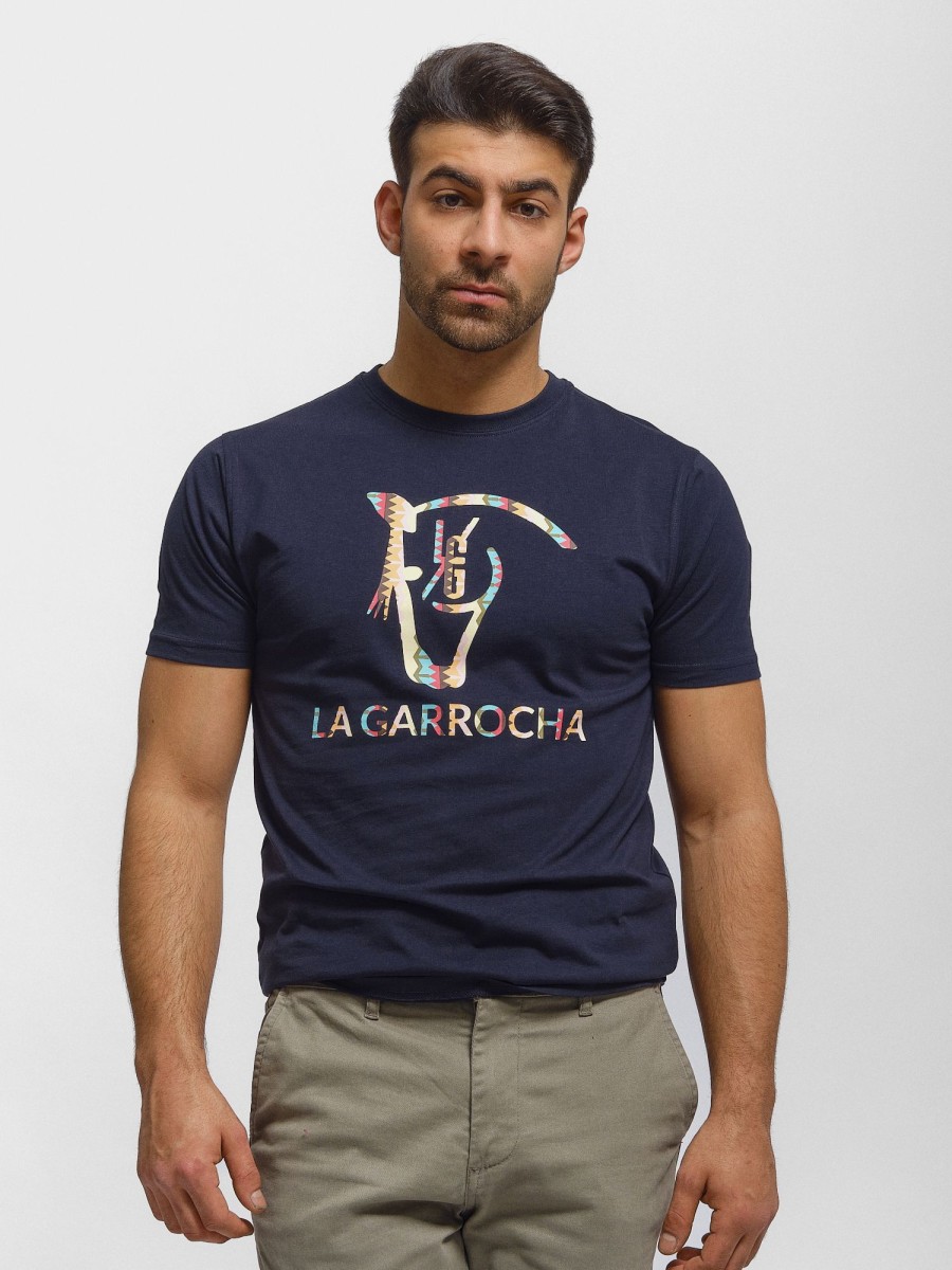 Camisetas | La Garrocha Camiseta Etnica | Marino