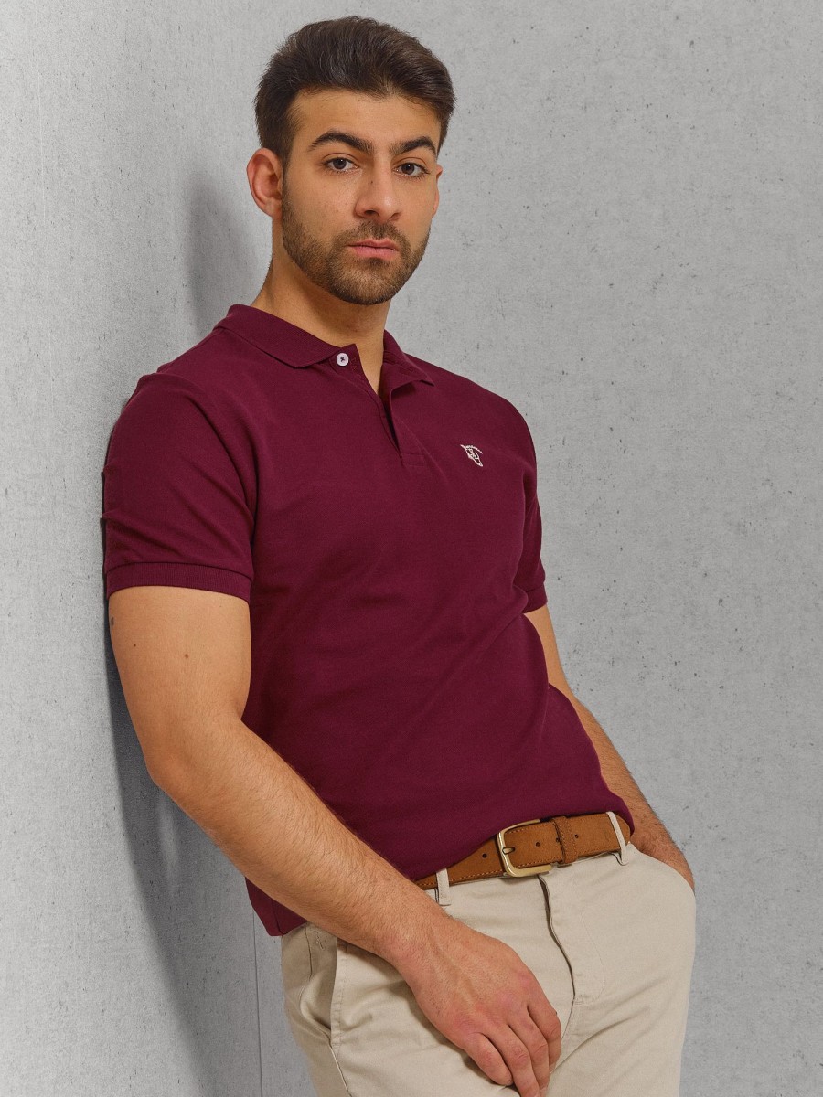 Polos | La Garrocha Polo Basico | Burgundy