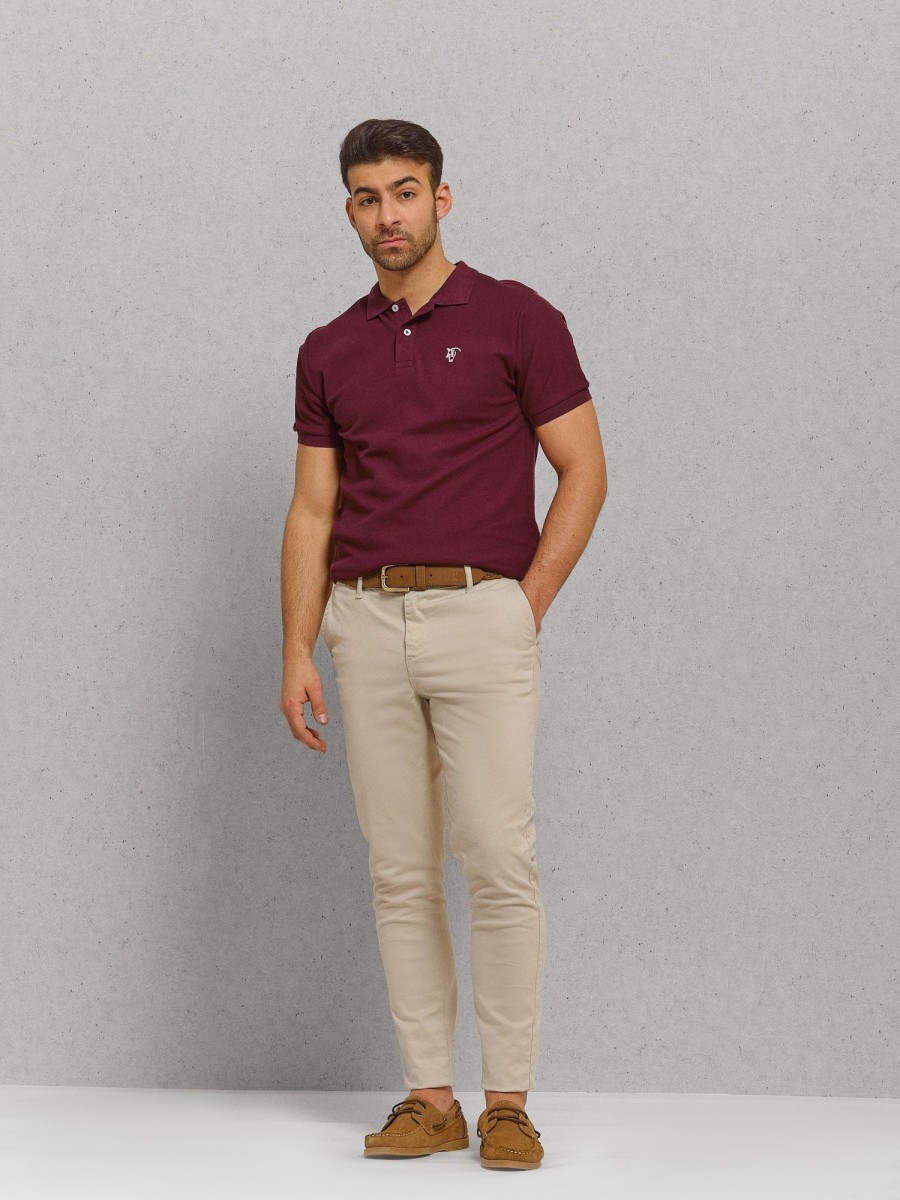 Polos | La Garrocha Polo Basico | Burgundy