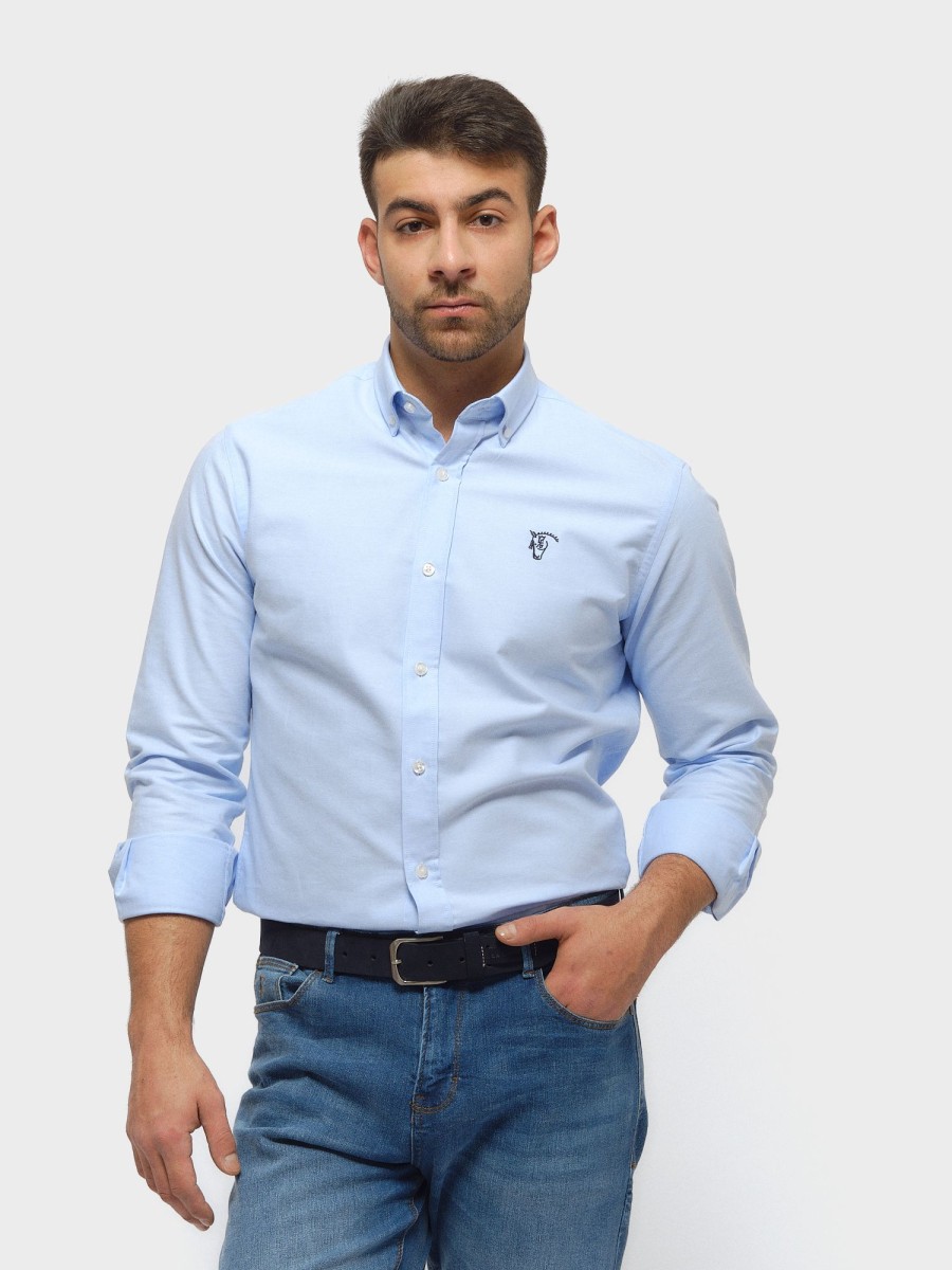 Camisas | La Garrocha Camisa Oxford | Celeste