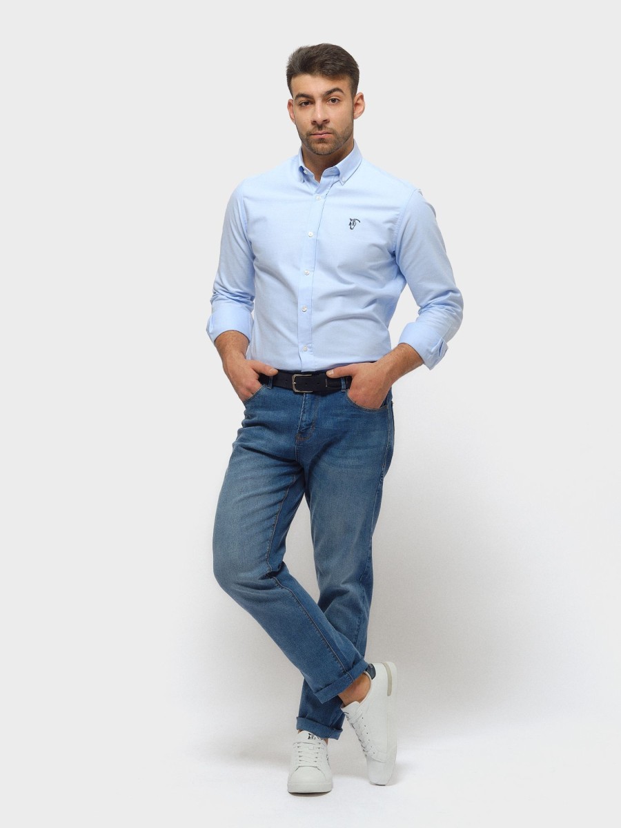 Camisas | La Garrocha Camisa Oxford | Celeste