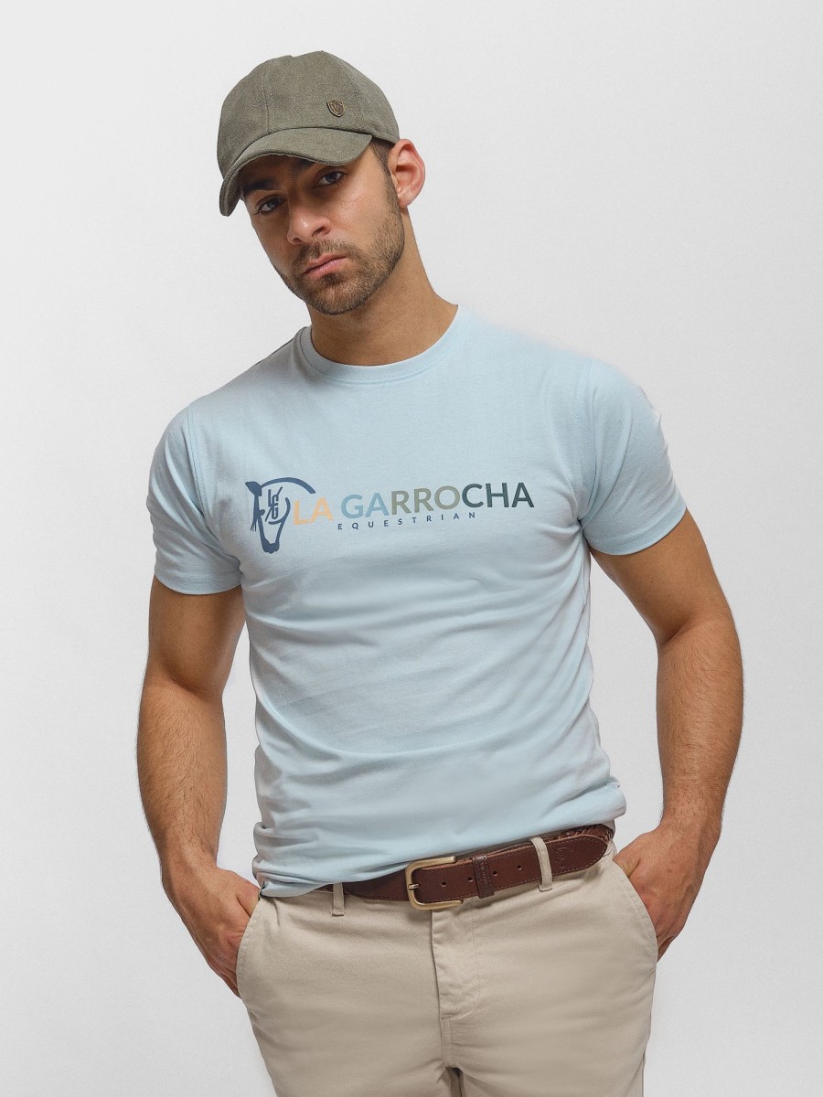 Camisetas | La Garrocha Camiseta Equestrian | Celeste