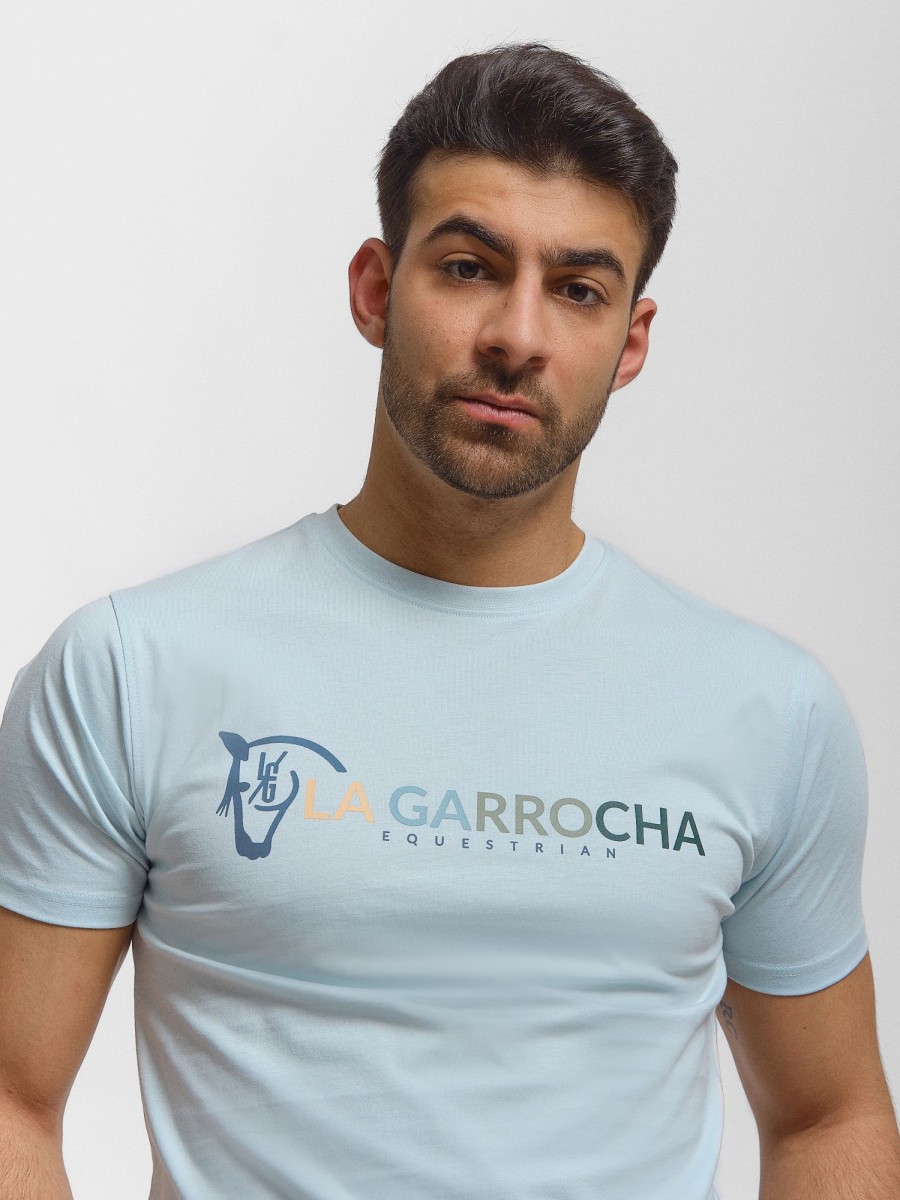 Camisetas | La Garrocha Camiseta Equestrian | Celeste