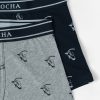 Ropa Interior Y Calcetines | La Garrocha Pack Boxer Brand | Gris + Marino