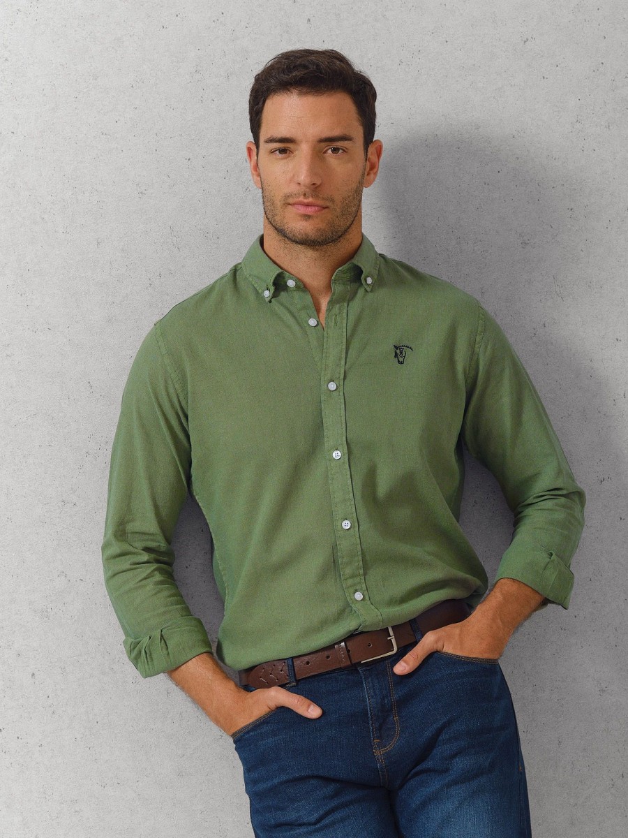 Camisas | La Garrocha Camisa Lino | Acebo